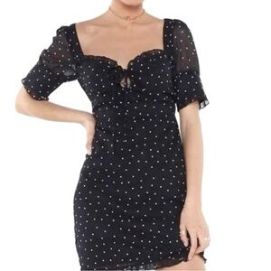 Nasty Gal polka dot dress. Size 6. New without tags, never used.